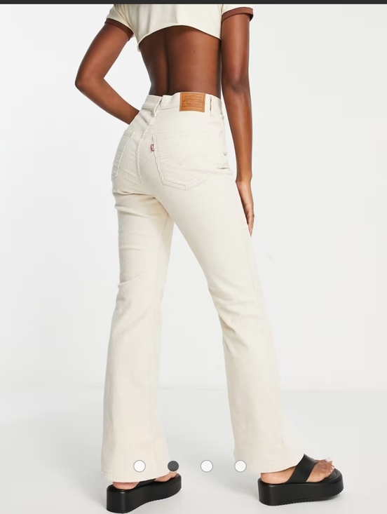 Levi's Denim - Levi's 70's high rise flare cord jeans in Sandshell 29W